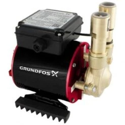 Grundfos Amazon SSP-3.0B Brass Single Impeller Positive Head Shower Pump (x2 Hoses Inc.)