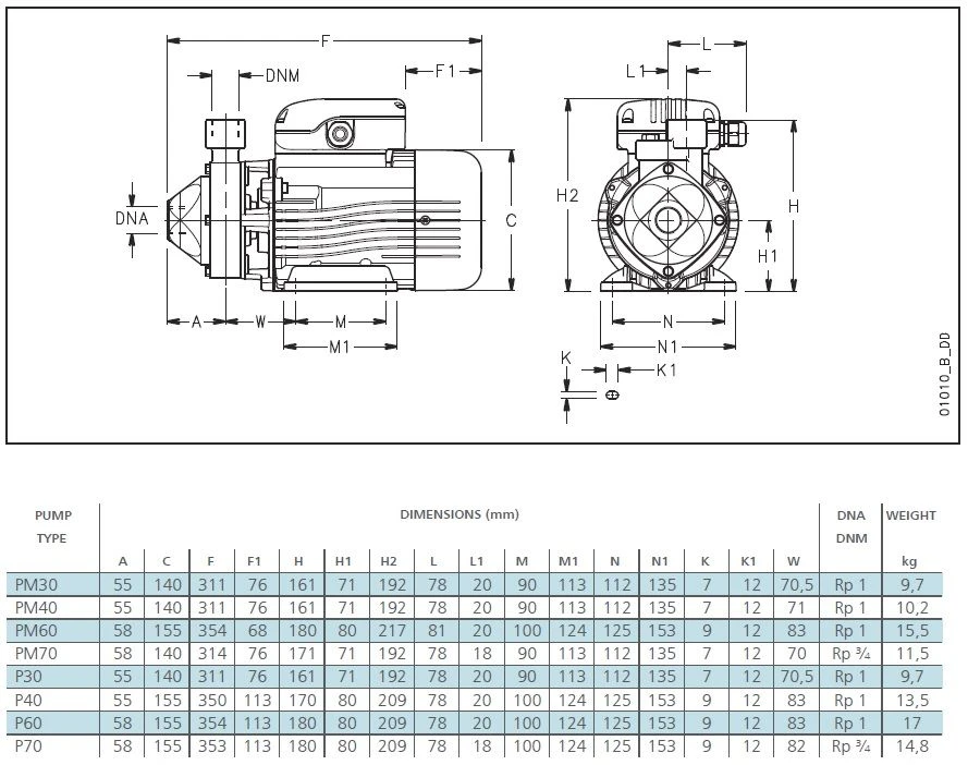 Lowara P 30 Cast Iron Peripheral Booster Pump 415V 3 Lowara P 30 Cast Iron Peripheral Booster Pump 415V - Image 3
