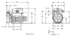 Lowara PSA70/A Cast Iron High Head Peripheral Booster Pump 415V -Electro Mechenical Shop psam70 1