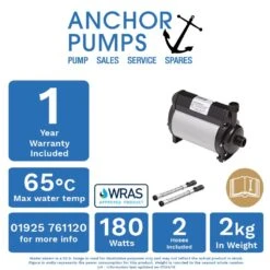 Stuart Turner TechFlo TP S2.0 Bar Single Positive Shower Pump 'Whisper Quiet' Range 240V