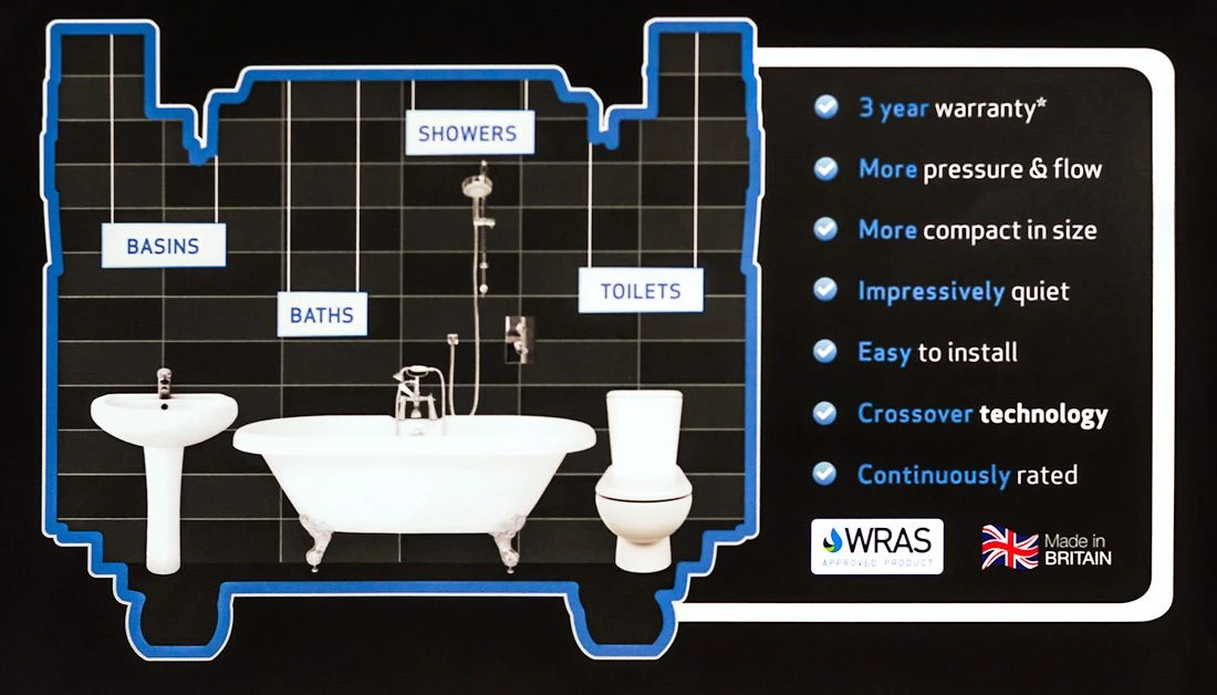 Salamander CT80 Bathroom 2.6 Bar Twin Bathroom Pump With Noise Vibration Reduction Technology 1 Salamander CT80 Bathroom 2.6 Bar Twin Bathroom Pump With Noise Vibration Reduction Technology