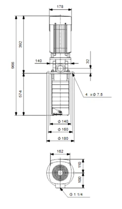 Grundfos MTR 1 25/25 A W A HUUV 1.5kW Stainless Steel Vertical Immersible Pump 415v -Electro Mechenical Shop sbcreenshot product selection classic.grundfos.com 2021.01.20 14 28 23