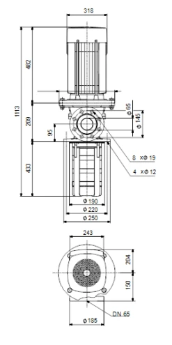 Grundfos MTR 32 5/5 A W A HUUV 11kW Stainless Steel Vertical Immersible Pump 415v -Electro Mechenical Shop sbcreenshot product selection classic.grundfos.com 2021.01.27 13 40 58