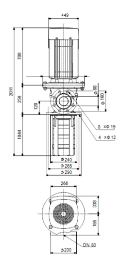 Grundfos MTR 45 12/12-2 A F A HUUV 45kW Stainless Steel Vertical Immersible Pump 415v -Electro Mechenical Shop sbcreenshot product selection classic.grundfos.com 2021.01.29 10 56 30