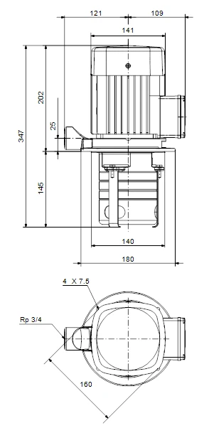 Grundfos MTH 4 2/2 A W A AQQV 0.55kW Stainless Steel Immersible Pump 415v 3 Grundfos MTH 4 2/2 A W A AQQV 0.55kW Stainless Steel Immersible Pump 415v - Image 3