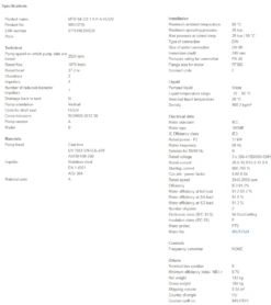 Grundfos MTR 64 2/2-1 A F A HUUV 11kW Stainless Steel Vertical Immersible Pump 415v 7 Grundfos MTR 64 2/2-1 A F A HUUV 11kW Stainless Steel Vertical Immersible Pump 415v -Electro Mechenical Shop sccreenshot product selection classic.grundfos.com 2021.01.29 16 01 39