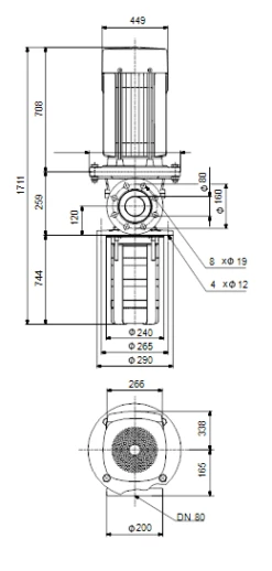 Grundfos MTR 64 8/8-1 A F A HUUV 45kW Stainless Steel Vertical Immersible Pump 415v -Electro Mechenical Shop sccreenshot product selection classic.grundfos.com 2021.01.30 10 25 46