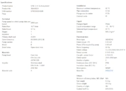 Grundfos SPK 1 1/1 A W A AUUV 0.06kW Stainless Steel Immersible Pump 415v -Electro Mechenical Shop sccreenshot product selection classic.grundfos.com 2021.02.01 10 24 47