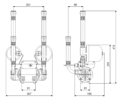 Grundfos STR2-2.0 CN Twin Impeller Universal Regenerative Shower Booster Pump (x4 Hoses Inc.) -Electro Mechenical Shop sccreenshot product selection classic.grundfos.com 2021.02.04 11 22 18