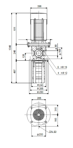 Grundfos MTR 64 5/5-1 A F A HUUV 30kW Stainless Steel Vertical Immersible Pump 415v -Electro Mechenical Shop scdreenshot product selection classic.grundfos.com 2021.01.30 09 25 59