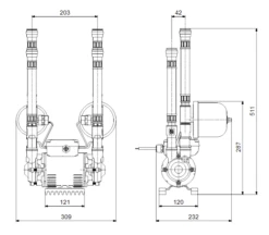 Grundfos Amazon Universal STN-2.0B (AP054) Brass Twin Impeller Heavy Duty Negative Head Shower Pump (x4 Hoses Inc.) -Electro Mechenical Shop scdreenshot product selection classic.grundfos.com 2021.02.05 14 41 50