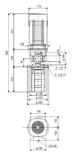 Grundfos MTR 32 2/1 A W A HUUV 2.2kW Stainless Steel Vertical Immersible Pump 415v -Electro Mechenical Shop scfreenshot product selection classic.grundfos.com 2021.01.27 11 20 06