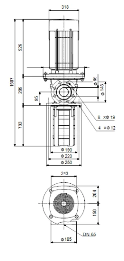 Grundfos MTR 32 10/10 A W A HUUV 18.5kW Stainless Steel Vertical Immersible Pump 415v -Electro Mechenical Shop scgreenshot product selection classic.grundfos.com 2021.01.27 16 05 35