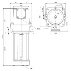 Grundfos MTA 60-130 A W A B Flanged Mounted Immersible Pump With Bottom Suction Inlet -Electro Mechenical Shop scgreenshot product selection classic.grundfos.com 2021.02.10 11 49 22