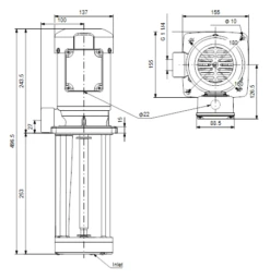 Grundfos MTA 120-250 A W A B Flanged Mounted Immersible Pump With Bottom Suction Inlet -Electro Mechenical Shop scgreenshot product selection classic.grundfos.com 2021.02.11 08 46 07