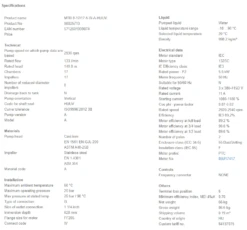 Grundfos MTR 8 17/17 A W A HUUV 5.5kW Stainless Steel Vertical Immersible Pump 415v -Electro Mechenical Shop sckreenshot product selection classic.grundfos.com 2021.01.25 07 29 53