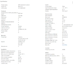Grundfos MTR 45 9/9 A F A HUUV 37kW Stainless Steel Vertical Immersible Pump 415v -Electro Mechenical Shop scnreenshot product selection classic.grundfos.com 2021.01.28 15 14 26