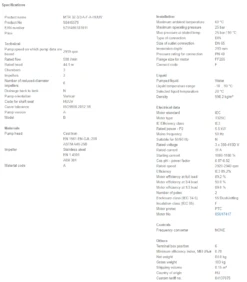 Grundfos MTR 32 3/3 A W A HUUV 5.5kW Stainless Steel Vertical Immersible Pump 415v 7 Grundfos MTR 32 3/3 A W A HUUV 5.5kW Stainless Steel Vertical Immersible Pump 415v -Electro Mechenical Shop scpreenshot product selection classic.grundfos.com 2021.01.27 13 24 43