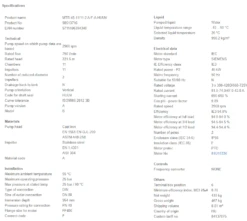 Grundfos MTR 45 11/11-2 A F A HUUV 45kW Stainless Steel Vertical Immersible Pump 415v -Electro Mechenical Shop scqreenshot product selection classic.grundfos.com 2021.01.29 10 25 22