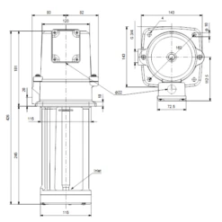 Grundfos MTA 60-250 A W A T Flanged Mounted Immersible Pump With Top Suction Inlet -Electro Mechenical Shop scrdeenshot product selection classic.grundfos.com 2021.02.10 11 18 15