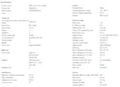 Grundfos SPK 4 1/1 A W A AUUV 0.25kW Stainless Steel Immersible Pump 415v -Electro Mechenical Shop scsreenshot product selection classic.grundfos.com 2021.02.02 09 42 17