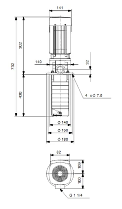 Grundfos MTR 1S 17/17 A W A HUUV 0.55kW Stainless Steel Vertical Immersible Pump 415v -Electro Mechenical Shop sctreenshot product selection classic.grundfos.com 2021.01.19 10 12 39