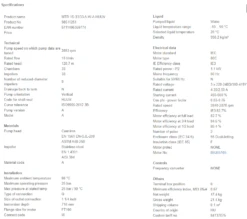Grundfos MTR 1S 33/33 A W A HUUV 1.1kW Stainless Steel Vertical Immersible Pump 415v -Electro Mechenical Shop scvreenshot product selection classic.grundfos.com 2021.01.19 14 06 53