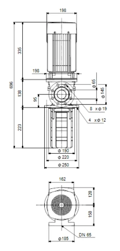 Grundfos MTR 32 2/2-2 A W A HUUV 3kW Stainless Steel Vertical Immersible Pump 415v -Electro Mechenical Shop scyreenshot product selection classic.grundfos.com 2021.01.27 11 29 41
