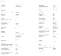 Grundfos MTR 32 2/1 A W A HUUV 2.2kW Stainless Steel Vertical Immersible Pump 415v -Electro Mechenical Shop sdcreenshot product selection classic.grundfos.com 2021.01.27 11 20 54