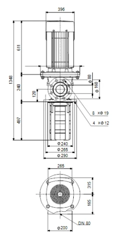 Grundfos MTR 64 5/5 A F A HUUV 30kW Stainless Steel Vertical Immersible Pump 415v -Electro Mechenical Shop sdcreenshot product selection classic.grundfos.com 2021.01.30 09 32 32