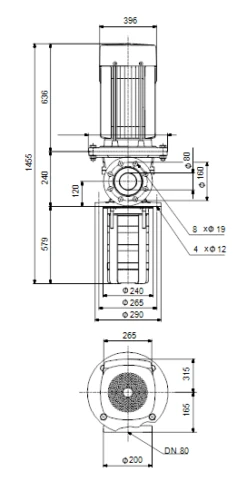 Grundfos MTR 64 6/6-1 A F A HUUV 37kW Stainless Steel Vertical Immersible Pump 415v -Electro Mechenical Shop sdcreenshot product selection classic.grundfos.com 2021.01.30 09 45 50