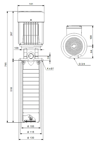 Grundfos SPK 1 19/19 A W A AUUV 0.37kW Stainless Steel Immersible Pump 415v 3 Grundfos SPK 1 19/19 A W A AUUV 0.37kW Stainless Steel Immersible Pump 415v - Image 3