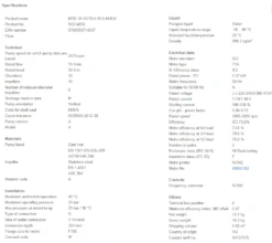 Grundfos MTR 1S 10/10 A W A HUUV 0.37kW Stainless Steel Vertical Immersible Pump 415v -Electro Mechenical Shop secreenshot product selection classic.grundfos.com 2021.01.18 16 15 57