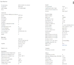 Grundfos MTR 20 8/8 A W A HUUV 11kW Stainless Steel Vertical Immersible Pump 415v -Electro Mechenical Shop secreenshot product selection classic.grundfos.com 2021.01.27 07 14 53