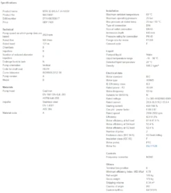 Grundfos MTR 32 8/8 A W A HUUV 15kW Stainless Steel Vertical Immersible Pump 415v -Electro Mechenical Shop secreenshot product selection classic.grundfos.com 2021.01.27 15 35 49
