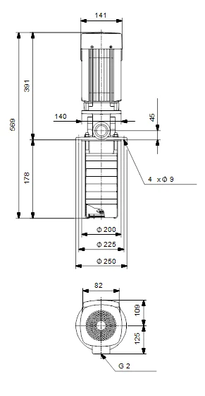 Grundfos MTR 15 2/1 A W A HUUV 1.1kW Stainless Steel Vertical Immersible Pump 415v 3 Grundfos MTR 15 2/1 A W A HUUV 1.1kW Stainless Steel Vertical Immersible Pump 415v - Image 3