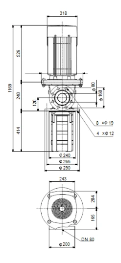 Grundfos MTR 64 4/4-2 A F A HUUV 18.5kW Stainless Steel Vertical Immersible Pump 415v -Electro Mechenical Shop sfcreenshot product selection classic.grundfos.com 2021.01.30 08 41 43