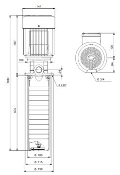 Grundfos SPK 2 23/23 A W A AUUV 0.75kW Stainless Steel Immersible Pump 415v -Electro Mechenical Shop sfcreenshot product selection classic.grundfos.com 2021.02.02 08 29 49