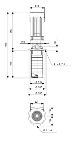 Grundfos MTR 1S 4/4 A W A HUUV 0.37kW Stainless Steel Vertical Immersible Pump 415v -Electro Mechenical Shop sgcreenshot product selection classic.grundfos.com 2021.01.18 14 34 50