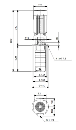 Grundfos MTR 1S 22/22 A W A HUUV 0.75kW Stainless Steel Vertical Immersible Pump 415v -Electro Mechenical Shop sgcreenshot product selection classic.grundfos.com 2021.01.19 11 00 39