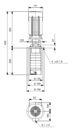 Grundfos MTR 1S 9/9 A W A HUUV 0.37kW Stainless Steel Vertical Immersible Pump 415v 3 Grundfos MTR 1S 9/9 A W A HUUV 0.37kW Stainless Steel Vertical Immersible Pump 415v - Image 3