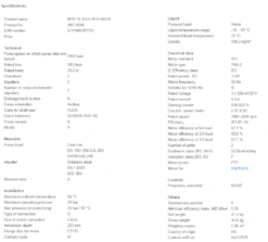 Grundfos MTR 15 3/3 A W A HUUV 3kW Stainless Steel Vertical Immersible Pump 415v -Electro Mechenical Shop shcreenshot product selection classic.grundfos.com 2021.01.26 08 13 02