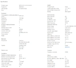 Grundfos MTR 8 2/2-1 A W A HUUV 0.55kW Stainless Steel Vertical Immersible Pump 415v 7 Grundfos MTR 8 2/2-1 A W A HUUV 0.55kW Stainless Steel Vertical Immersible Pump 415v -Electro Mechenical Shop sicreenshot product selection classic.grundfos.com 2021.01.23 08 53 54