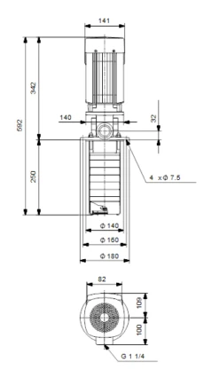 Grundfos MTR 8 3/3-1 A W A HUUV 0.75kW Stainless Steel Vertical Immersible Pump 415v -Electro Mechenical Shop sjcreenshot product selection classic.grundfos.com 2021.01.23 09 22 44