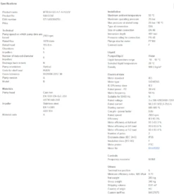 Grundfos MTR 64 5/5 A F A HUUV 30kW Stainless Steel Vertical Immersible Pump 415v -Electro Mechenical Shop sjcreenshot product selection classic.grundfos.com 2021.01.30 09 32 51