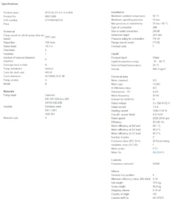 Grundfos MTR 45 2/1 A F A HUUV 4kW Stainless Steel Vertical Immersible Pump 415v 7 Grundfos MTR 45 2/1 A F A HUUV 4kW Stainless Steel Vertical Immersible Pump 415v -Electro Mechenical Shop smcreenshot product selection classic.grundfos.com 2021.01.28 09 40 17