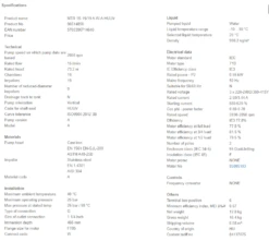 Grundfos MTR 1S 19/19 A W A HUUV 0.55kW Stainless Steel Vertical Immersible Pump 415v -Electro Mechenical Shop sncreenshot product selection classic.grundfos.com 2021.01.19 10 37 22