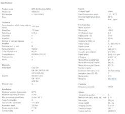 Grundfos MTR 8 8/8 A W A HUUV 3kW Stainless Steel Vertical Immersible Pump 415v -Electro Mechenical Shop sncreenshot product selection classic.grundfos.com 2021.01.23 10 58 00
