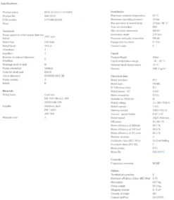 Grundfos MTR 32 2/2 A W A HUUV 4kW Stainless Steel Vertical Immersible Pump 415v 7 Grundfos MTR 32 2/2 A W A HUUV 4kW Stainless Steel Vertical Immersible Pump 415v -Electro Mechenical Shop sncreenshot product selection classic.grundfos.com 2021.01.27 11 46 02