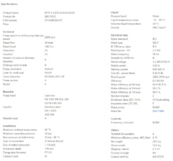 Grundfos MTR 1 33/33 A W A HUUV 2.2kW Stainless Steel Vertical Immersible Pump 415v 7 Grundfos MTR 1 33/33 A W A HUUV 2.2kW Stainless Steel Vertical Immersible Pump 415v -Electro Mechenical Shop socreenshot product selection classic.grundfos.com 2021.01.20 15 27 49